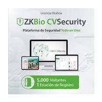 LICENCIA PARA ZKBIO CVSECURITY PERMITE LA GESTION DE 5 MIL VISITANTES Y 1 ESTACION DE REGISTRO, - Garantía: SG -