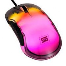 MOUSE / VORAGO START THE GAME / MO-505, ALAMBRICO RGB NEON HASTA 7,200 DPIS USB TRASPARENTE, - Garantía: 1 AÑO -