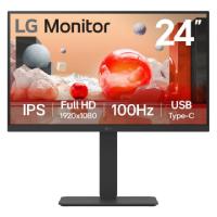 MONITOR PC LG B2B 24BA750-B FHD 24 IPS,USB-C Y RJ45,1920X1080,100HZ,16:9,BRILLO 250CD/M2,SRGB99%,TR5MS,1300:1,KVM,HDMI,DISPLAYPORT,ALTA VOZ 2WX2,INCLINACION-ALTURA-GIRO-PIVOTE, - Garantía: SG -
