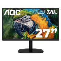 MONITOR LED AOC 27B35H3 / COLOR NEGRO / PANEL IPS 27 / HDMI Y VGA / ASPECTO 16:9 / TIEMPO DE RESPUESTA 1MS / 120HZ / FULL HD 1920X1080 / VESA 100X100 MM / CONTRASTE 20,000,0001 / BRILLO 300 CD/M2, - Garantía: 3 AÑOS -