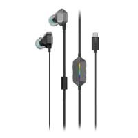 AUDIFONOS LENOVO LEGION E510 7.1 SURROUND SOUND / ALAMBRICOS / INTRA AUDITIVOS / GAMING / USB TIPO C / COLOR GRIS, - Garantía: 1 AÑO -