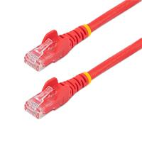 CABLE DE RED DE 0.5M ROJO CAT6 UTP ETHERNET GIGABIT RJ45 SIN ENGANCHES STARTECH, - Garantía: 5 AÑOS -