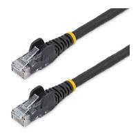 CABLE ETHERNET CAT 6 DE 2 METROS - LSZH (BAJO NIVEL DE HUMO Y CERO HALóGENOS) - CABLE DE RED PATCH UTP RJ45 POE  NEGRO, CAT6, ETL, 24AWG STARTECH, - Garantía: 5 AÑOS -