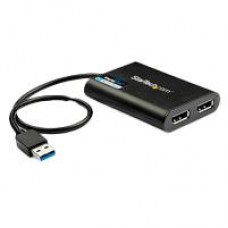 ADAPTADOR DE VIDEO EXTERNO USB 3.0 A DISPLAYPORT DOBLE 4K60 DISPLAYLINK - CABLE CONVERTIDOR USB 3.0 A DP DE VIDEO PARA MAC Y WINDOWS STARTECH, - Garantía: 2 AÑOS -