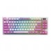 TECLADO INALÁMBRICO MSI FORGE GK600 TKL W VIOLET US INALÁMBRICO / BLUETOOTH / USB 2.0 / RGB, - Garantía: 1 AÑO -