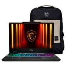 LAPTOP PORTATIL GAMER MSI CYBORG 15 B2RWFKG/ 15.6 FHD 144HZ / INTEL CORE 5 210H HASTA 4.8 GHZ / DDR5 16GB (2*8GB) / 512GB SSD / NVIDIA RTX 5060, GDDR7 8GB / WIN 11 HOME / INCLUYE BACKPACK, - Garantía: 2 AÑOS -