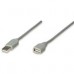 CABLE USB,MANHATTAN,165211, EXTENSION 1.8M, GRIS, - Garantía: 3 AÑOS -