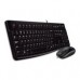 TECLADO Y MOUSE LOGITECH MK120 ALAMBRICO USB (ESPAÑOL) NEGRO, - Garantía: 3 AÑOS -