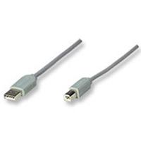 CABLE USB,MANHATTAN,317863, A-B 3.0M, GRIS, - Garantía: 3 AÑOS -