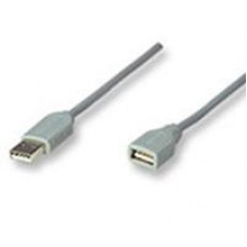 CABLE USB,MANHATTAN,340960, EXTENSION 4.5M, GRIS, - Garantía: 3 AÑOS -