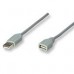 CABLE USB,MANHATTAN,340960, EXTENSION 4.5M, GRIS, - Garantía: 3 AÑOS -