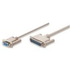 CABLE NULL,MANHATTAN,314770, MODEM DB9H-DB25M 1.8M, MOL, - Garantía: 3 AÑOS -