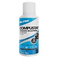 AEROSOL COMPUSTAT LIMPIADOR DE PANTALLAS LAPTOPS, TABLETAS, SMART TVS, SMART PHONES SILIMEX 170 ML, - Garantía: SG -