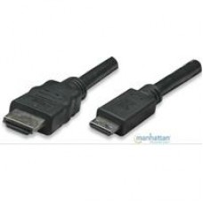 CABLE HDMI,MANHATTAN,304955, MINI-HDMI 1.8M BOLSA, - Garantía: 3 AÑOS -