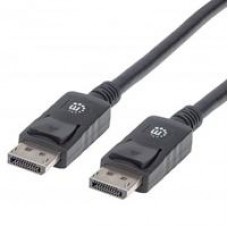 CABLE DISPLAYPORT,MANHATTAN,307116, V1.2 M-M 2.0M NEGRO 4K60HZ,BLINDADO MACHO-MACHO, - Garantía: 3 AÑOS -