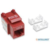 JACK,INTELLINET,210614, CAT 6 DE IMPACTO KEYSTONE ROJO, - Garantía: 3 AÑOS -