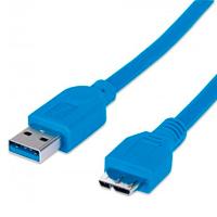 CABLE USB,MANHATTAN,325424, V3.0 A-MICRO B 2.0M AZUL, - Garantía: 3 AÑOS - CABLE USB,MANHATTAN,325424, V3.0 A-MICRO B 2.0M AZUL, - Garantía: 3 AÑOS -