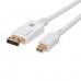 CABLE DISPLAYPORT,MANHATTAN,324748, - MINIDP M-M  2.0M BLANCO, - Garantía: 3 AÑOS -