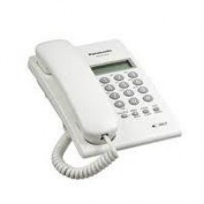TELEFONO PANASONIC KX-T7703 ALAMBRICO BASICO ANALOGO UNILINEA  PANTALLA LCD DE 2 RENGLONES CON IDENTIFICADOR DE LLAMADAS MEMORIA DE ULTIMAS 30 LLAMADAS (BLANCO), - Garantía: 1 AÑO -