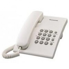 TELEFONO PANASONIC KX-TS500MEW ALAMBRICO BASICO UNILINEA SIN MEMORIAS CONTROL DE VOLUMEN 4 NIVELES REMARCACION ULTIMO NUMERO BLANCO, - Garantía: 1 AÑO -