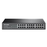 SWITCH |TP-LINK | TL-SF1024D | 24 PUERTOS RJ45 10/100 MBPS | NO ADMINISTRABLE | PARA ESCRITORIO O RACK DE 13 PULGADAS, - Garantía: 2 AÑOS -