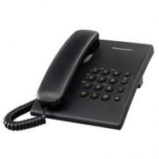 TELEFONO PANASONIC KX-TS500MEB ALAMBRICO BASICO UNILINEA SIN MEMORIAS CONTROL DE VOLUMEN 4 NIVELES REMARCACION ULTIMO NUMERO NEGRO, - Garantía: 1 AÑO -