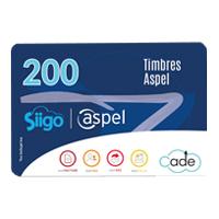 ASPEL 200 TIMBRES (PARA FACTURE, CAJA, SAE O NOI) (ELECTRÓNICO), - Garantía: SG -