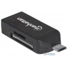 LECTOR TARJETAS,MANHATTAN,406222, OTG 24 EN 1 PUERTO USB2.0, - Garantía: 3 AÑOS -