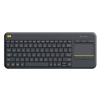 TECLADO LOGITECH K400 PLUS CON TOUCH PAD INALAMBRICO RECEPTOR USB UNIFYING (ESPAÑOL) NEGRO, - Garantía: 1 AÑO -