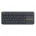 TECLADO LOGITECH K400 PLUS INALAMBRICO CON TOUCH PAD MINI USB UNIFYING PC/ANDROID/CHROME, - Garantía: 1 AÑO -