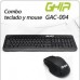 GHIA / KIT TECLADO Y MOUSE / ALAMBRICO / ERGONOMICOS / MULTIMEDIA / USB / COLOR NEGRO, - Garantía: 1 AÑO -