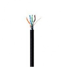 BOBINA DE CABLE EXTERIOR/INTERIOR CONDUMEX CAT5E UTP SIN GEL 100% COBRE 24 AWG 305 MTS COLOR NEGRO, - Garantía: 1 AÑO -
