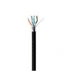 BOBINA DE CABLE EXTERIOR/INTERIOR CONDUMEX CAT5E UTP SIN GEL 100% COBRE 24 AWG 305 MTS COLOR NEGRO, - Garantía: 1 AÑO -