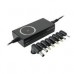 CARGADOR UNIVERSAL INTELIGENTE CON PUNTAS INTERCAMBIABLES Y PUERTO USB PERFECT CHOICE - NEGRO, - Garantía: 1 AÑO -