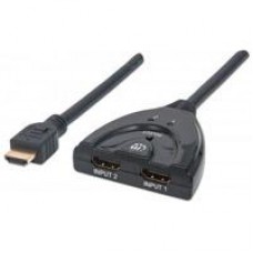 SWITCH ,MANHATTAN,207416,HDMI 1.3, 2 ENTRADAS : 1 SALIDA, - Garantía: 1 AÑO -