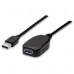 CABLE USB,MANHATTAN,150712, V3.0 EXT. ACTIVA  5M NEGRO, - Garantía: 1 AÑO -