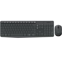 TECLADO Y MOUSE LOGITECH MK235 INALAMBRICO RECEPTOR USB (ESPAÑOL) GRIS, - Garantía: 3 AÑOS -