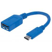 CABLE USB,MANHATTAN,353540,-C V3.1, C-AH 15CM,MACHO-HEMBRA, - Garantía: 1 AÑO -