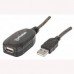 CABLE USB,MANHATTAN,150958, V2.0 EXT. ACTIVA 20.0M NEGRO, - Garantía: 1 AÑO -