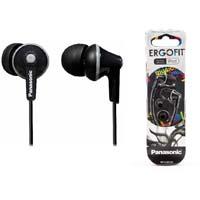 AUDIFONOS TIPO INSERCION (IN-EAR)  PANASONIC RP-HJE125PP COLOR NEGRO CONECTOR 3.5MM, - Garantía: 3 MESES -