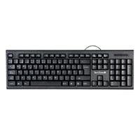 TECLADO TECHZONE TZ16TEC01-ALA ALAMBRICO STANDARD USB ERGONOMICO NEGRO, - Garantía: 1 AÑO -
