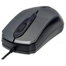 MOUSE,MANHATTAN,179423, OPTICO EDGE USB GRIS/NEGRO, - Garantía: 3 AÑOS -