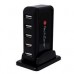HUB TECHZONE TZ17HUB01 7 PUERTOS USB 2.0, - Garantía: 1 AÑO -