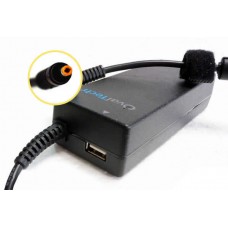 CARGADOR ADAPTADOR DE CORRIENTE GENERICO CERTIFICADO MARCA OVALTECH, PARA LAPTOP COMPAQ y HP MINI, OTAC-E64