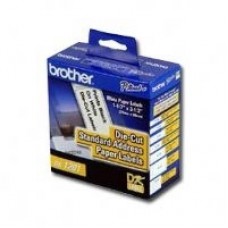 ETIQUETA BLANCA DE PAPEL BROTHER DK1201, 400 ETIQUETAS DE 29 MM DE ANCHO X 90.3 MM DE LARGO. IMPRESION EN NEGRO. QL800 / QL810W / QL1110NWB.