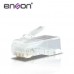 BOLSA ENSON CON 100 PIEZAS DE PLUG DE 8 PINES RJ45 CAT 6 