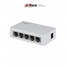 SWITCH DE ESCRITORIO NO ADMINISTRABLE 5 PUERTOS FAST ETHERNET 10/100 MARCA DAHUA