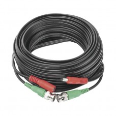 CABLE COAXIAL ( BNC RG59 ) + ALIMENTACION / SIAMÉS / 10 METROS / ALEACION COBRE + ALUMINIO CCA / PARA CAMARAS 4K / USO INTERIOR Y EXTERIOR