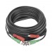 CABLE COAXIAL ( BNC RG59 ) + ALIMENTACION / SIAMÉS / 10 METROS / ALEACION COBRE + ALUMINIO CCA / PARA CAMARAS 4K / USO INTERIOR Y EXTERIOR