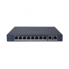 SWITCH GIGABIT POE+ / ADMINISTRABLE / 8 PUERTOS 1000 MBPS POE+ / 2 PUERTO 1000 MBPS UPLINK / CONFIGURACIÓN REMOTA HIK-PARTNERPRO / MODO EXTENDIDO HASTA 300 METROS / 60 WATTS, - Garantía: 1 AÑO -